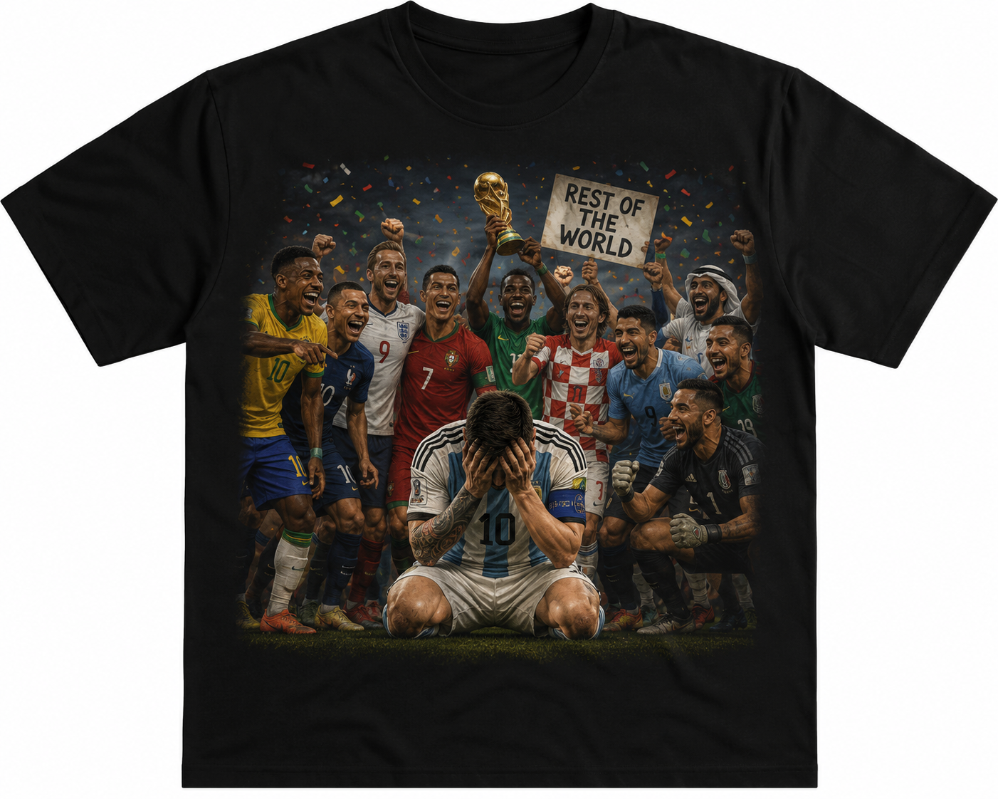 Camiseta con diseño futbolero 'Rest of the World'