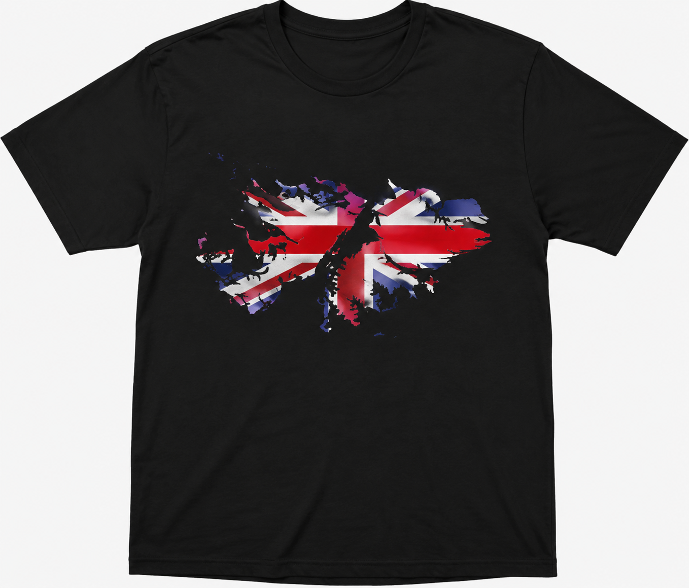 Camiseta con diseño de las islas y bandera